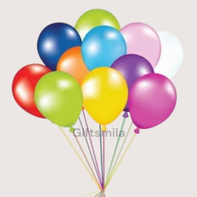 Multi Color Balloon Bunch